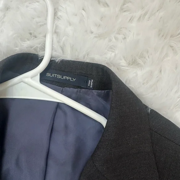 Suitsupply Charcoal Men's Blazer pure wool S110 XS